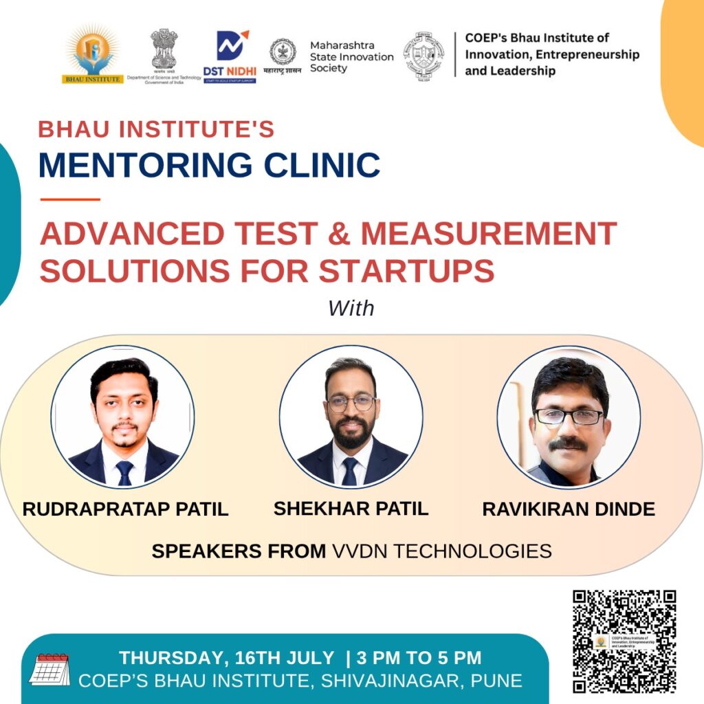 COEP Bhau Institute’s Mentoring Clinic | Advanced Test & Measurement Solutions for Startups